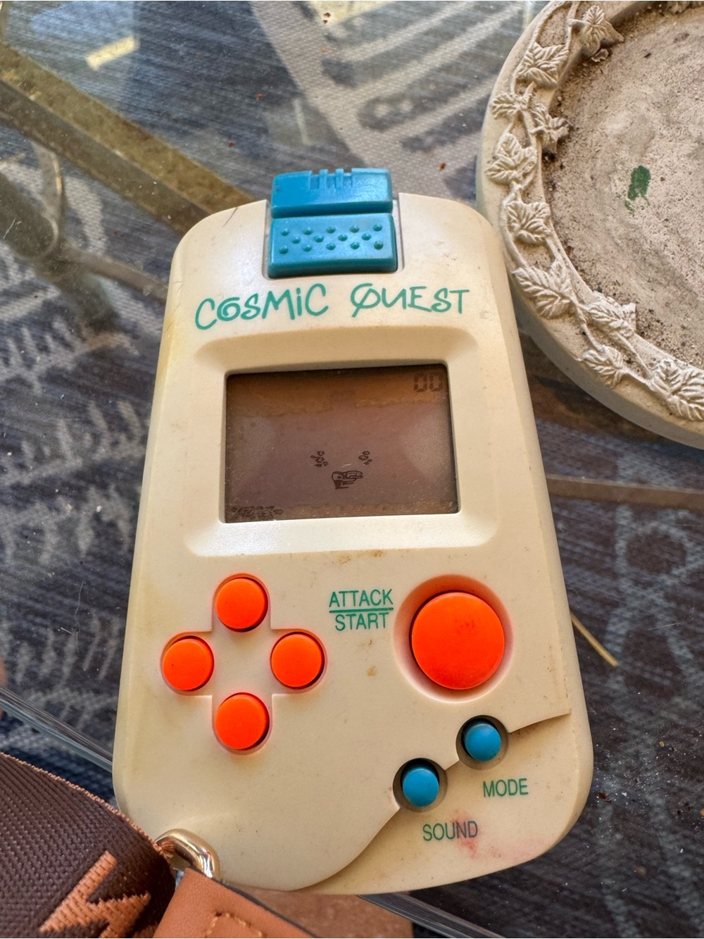 Cosmic Quest Handheld Electronic Game - White with Orange & Blue Controls